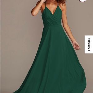 David’s bridal dress in color juniper